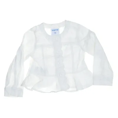 Denim jacket (White) from Mayoral Cotton, Elastane