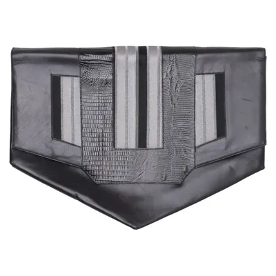 Pochette enveloppe (Noir, Argent) de Baldinini