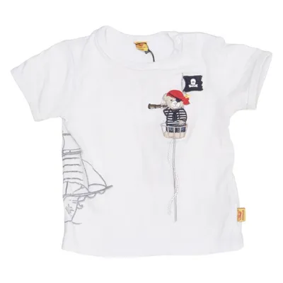 T-shirt (Blanc) de Steiff Coton, Élasthane