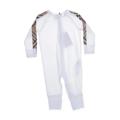 Rompers (White) from Burberry Cotton, Elastane