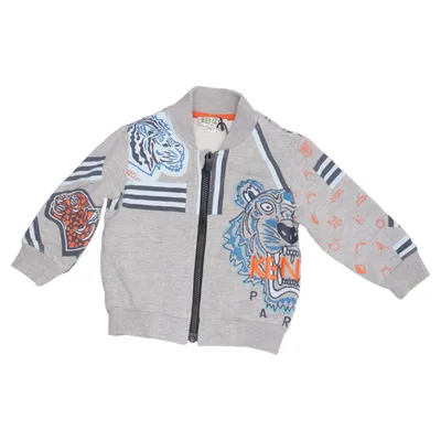 Sweatshirt (Gray) from Kenzo Kids Cotton, Elastane