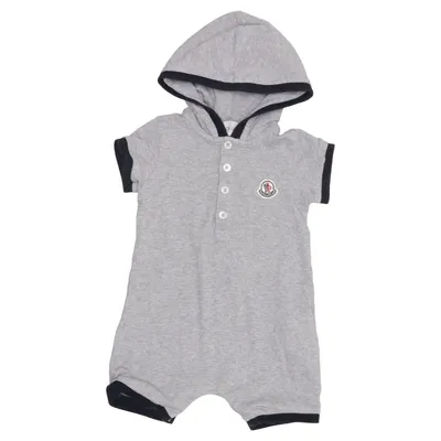 Sparkdräkt (PAGLIACCETTO C/CAPP. ROMPERS ) från Moncler Bomull, Elastan