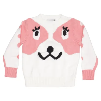 Sweater (Pink, White, Black) from Stella McCartney Kids Cotton, Wool