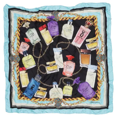 Scarf (Svart, Blå, Flerfärgad) från Dolce & Gabbana Silke