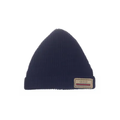Beaniehue (Blå) fra Gucci Metallfiber, Polyamid, Bomuld