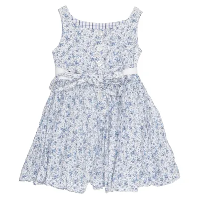 Robe (Bleu, Blanc) de Dolce & Gabbana Junior Coton, Polyamide