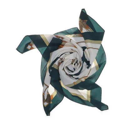 Neckerchief (Beige, Green, Multicolored) from Cartier