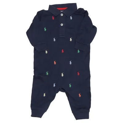Rompers (Blue, Multicolored) from Ralph Lauren Cotton, Polyester