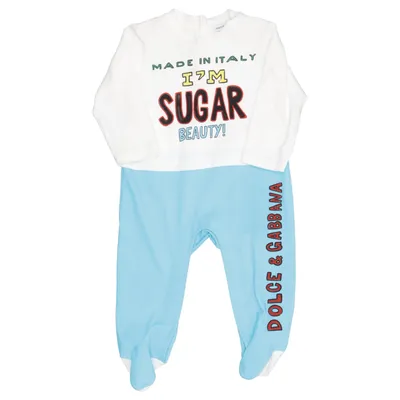 Rompertjes (Wit, Blauw, Meerkleurig) van Dolce & Gabbana Katoen, Elastaan