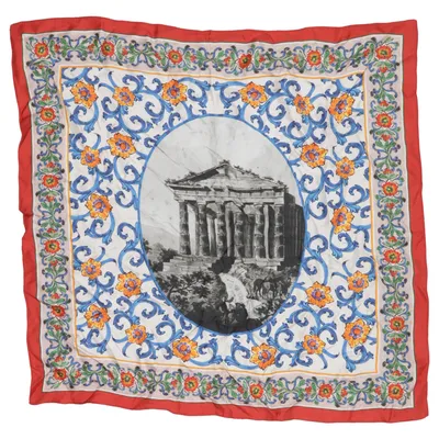 Neckerchief (Red, Multicolored) from Dolce & Gabbana Beauty Silk