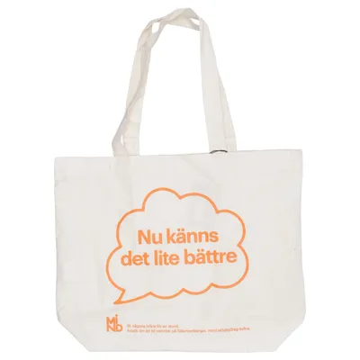 Canvas bag (Beige, Orange) from Mind Cotton