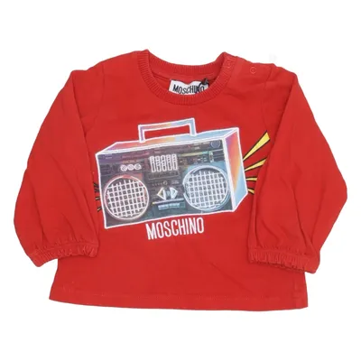 Long sleeve T-shirt (Red) from Moschino Baby Cotton, Elastane
