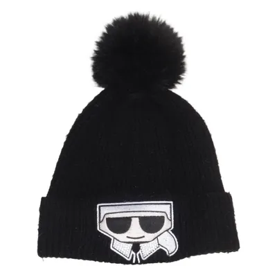 Pompon muts (Zwart) van Karl Lagerfeld