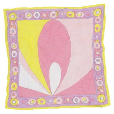 Lommetørklæde (Gul, Pink, Lilla) fra Emilio Pucci Bomuld