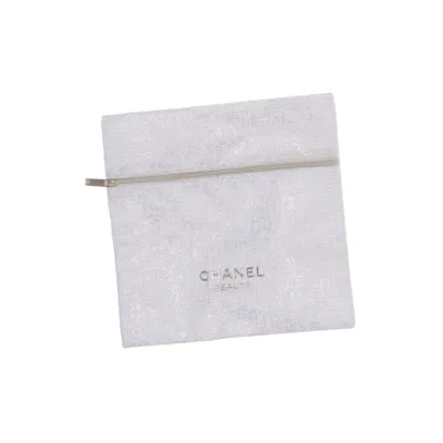 Necessär (Beige, Guldfärgad) från Chanel Beauté Metallfiber, Återvunnen polyester