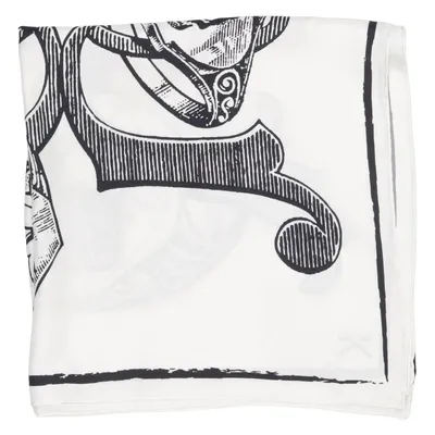 Shawl (White, Black) from Karl Lagerfeld Silk