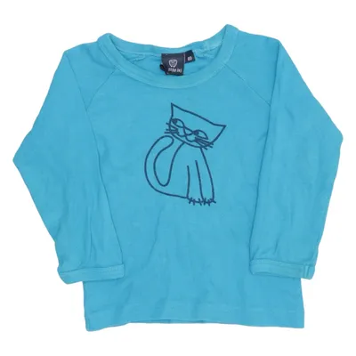 Långärmad t-shirt (Blå) från Ej Sikke Lej Bomull