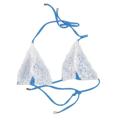 Haut de bikini (Bleu, Blanc) de To Die For Élasthane, Polyamide