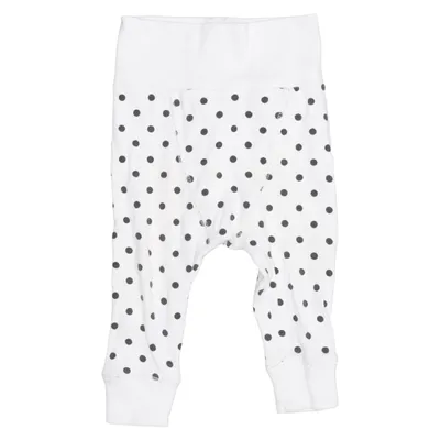 Broek (Wit, Zwart) van Newborn by Lindex Elastaan, Organisch katoen