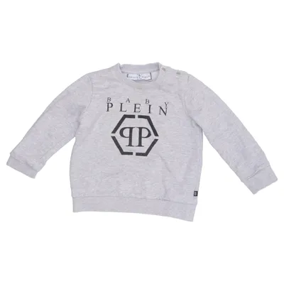 Sweatshirt (Gris) de Philipp Plein Coton, Élasthane