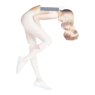 Nylon panty (Grijs) van Falke Elastaan, Polyamide