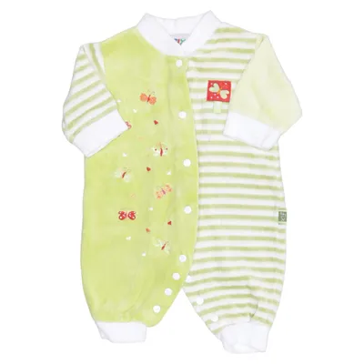 Barboteuse (Vert, Blanc) de Fix Coton, Polyester