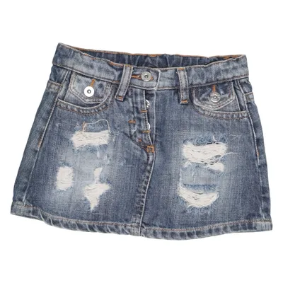 Spijkerrok (Blauw) van Dolce & Gabbana Junior Katoen