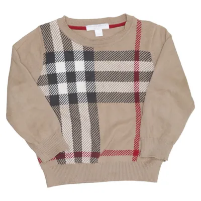 Pull-over (Beige, Multicolore) de Burberry Children Cachemire, Coton