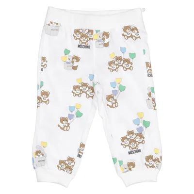 Pyjamasbyxor (Vit, Flerfärgad) från Moschino Baby Bomull, Elastan