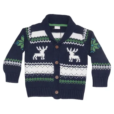 Cardigan (Blauw, Wit, Groen) van Baby by Lindex Acryl, Katoen