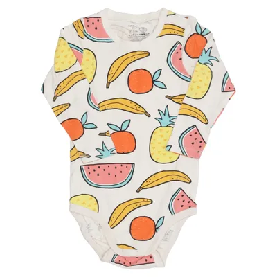 Romper (Wit, Meerkleurig) van Lindex Baby Katoen, Elastaan