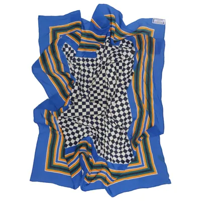 Neckerchief (Blue, Multicolored) from Yves Saint Laurent Silk