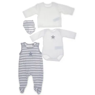 Ensemble (Gris, Blanc) de Bellybutton Coton, Élasthane
