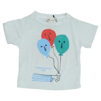 T-shirt (Blauw, Meerkleurig) van Weekend House Kids Elastaan, Organisch katoen