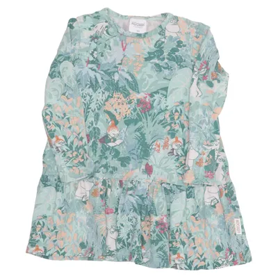 Robe (Vert, Multicolore) de Moomin by Martinex Élasthane, Coton biologique