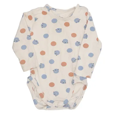 Romper (Beige, Meerkleurig) van ICA I Love Eco Elastaan, Organisch katoen