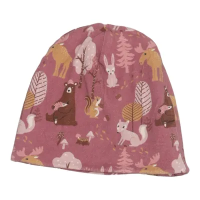 Beanie (Pink, Multicolored) from Lindex Cotton, Elastane
