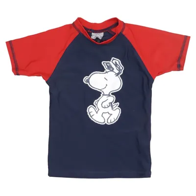 T-shirt de natation (Bleu, Rouge, Blanc) de Snoopy