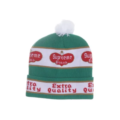 Pompon muts (Groen, Meerkleurig) van Supreme Acryl