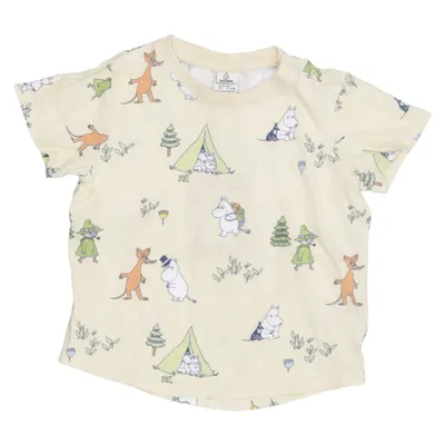 T-shirt (Gul, Flerfarvet) fra Moomin by Lindex Bomuld