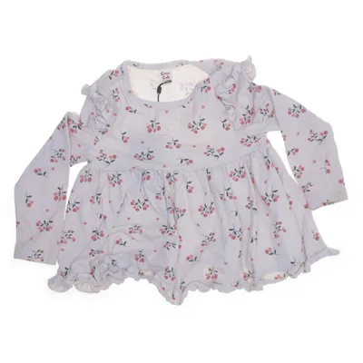 Kleid (Beige, Pink, Grün) von Cozy Cub Baumwolle, Elasthan