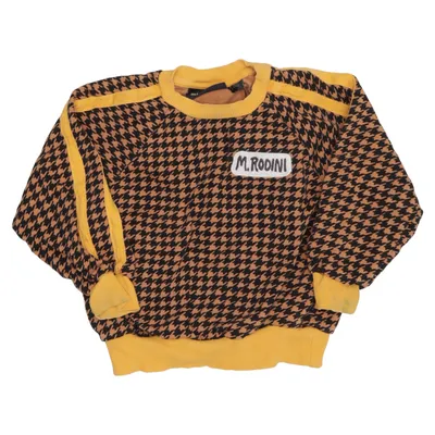 Sweatshirt (Gul, Sort) fra Mini Rodini Bomuld