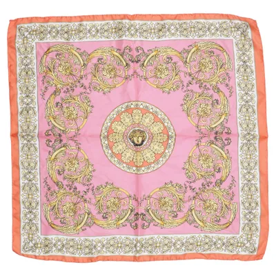 Halsdoek (Roze, Oranje, Goud) Zijde