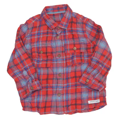 Chemise en flanelle (Rouge, Bleu) de Mothercare Coton