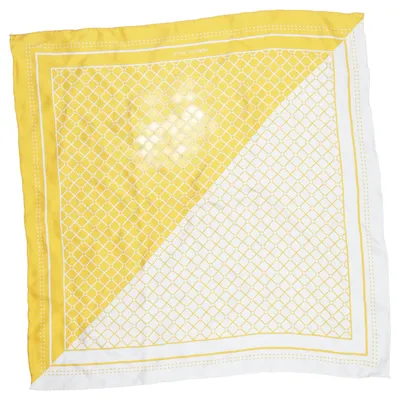 Cache-col (Jaune, Blanc) de Hermine Hold Soie