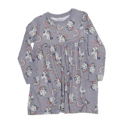 Dress (Gray, Multicolored) from Name It Organic cotton, Elastane