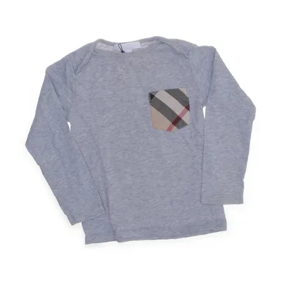 Långärmad t-shirt (Grå, Flerfärgad) från Burberry Children Bomull