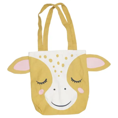 Canvas tas (Geel, Wit, Roze) van Søstrene Grene Katoen