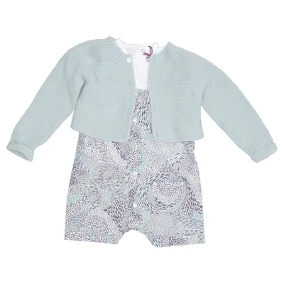 Ensemble (Blanc, Bleu, Vert) de Absorba Coton