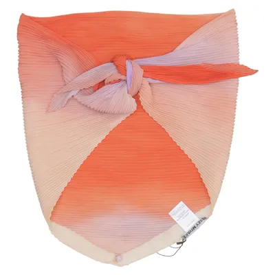 Halstuch (Orange, Lila, Beige) von Issey Miyake Polyester